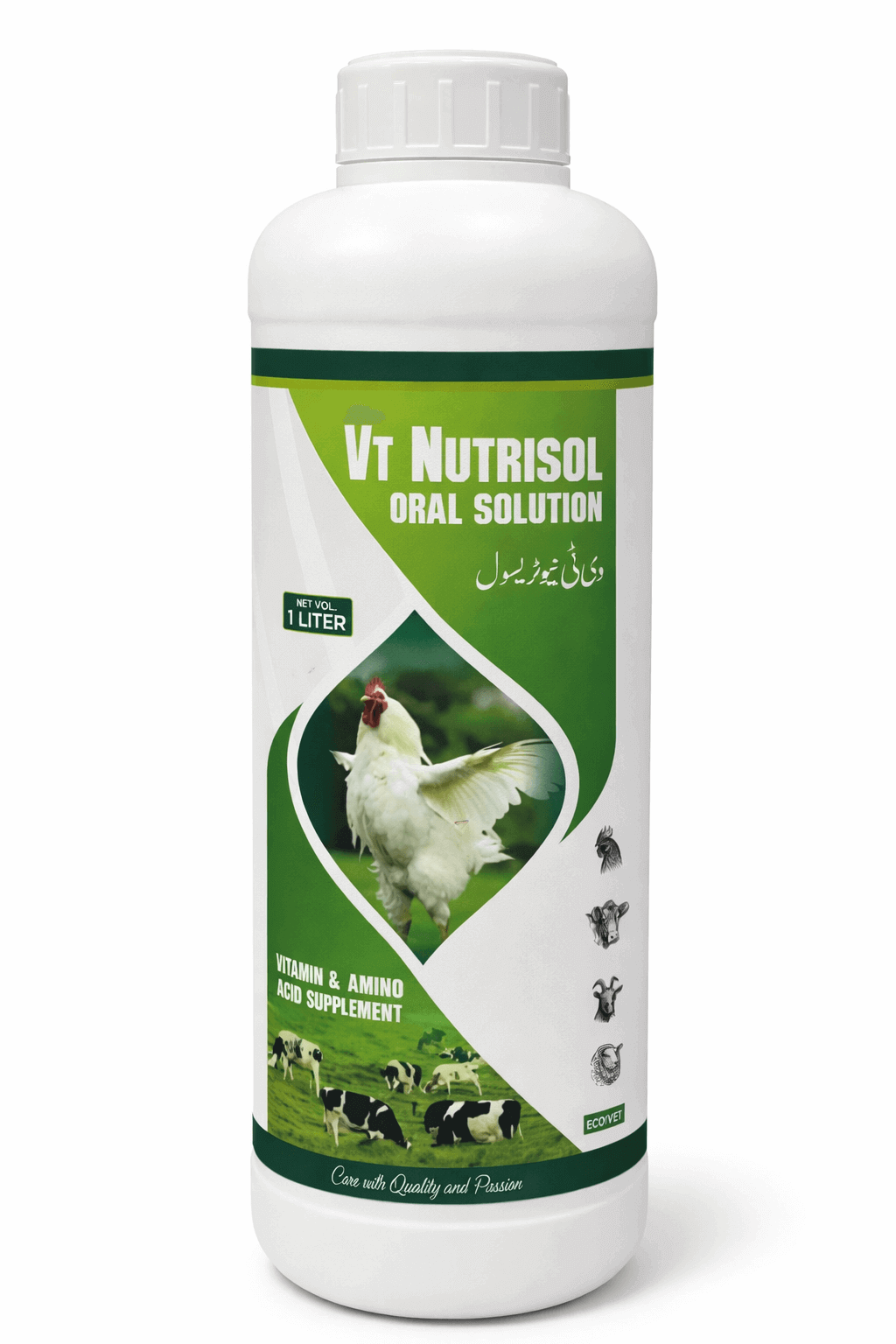 VT Nutrisol Oral Solution Vitamin and Amino Acid Supplement for Poultry and Livestock